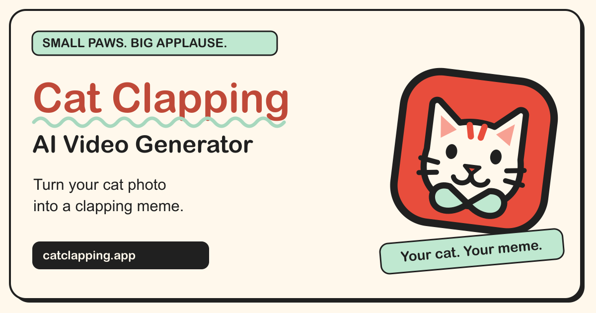 Cat Clapping AI Video Generator – Make Your Cat Clap